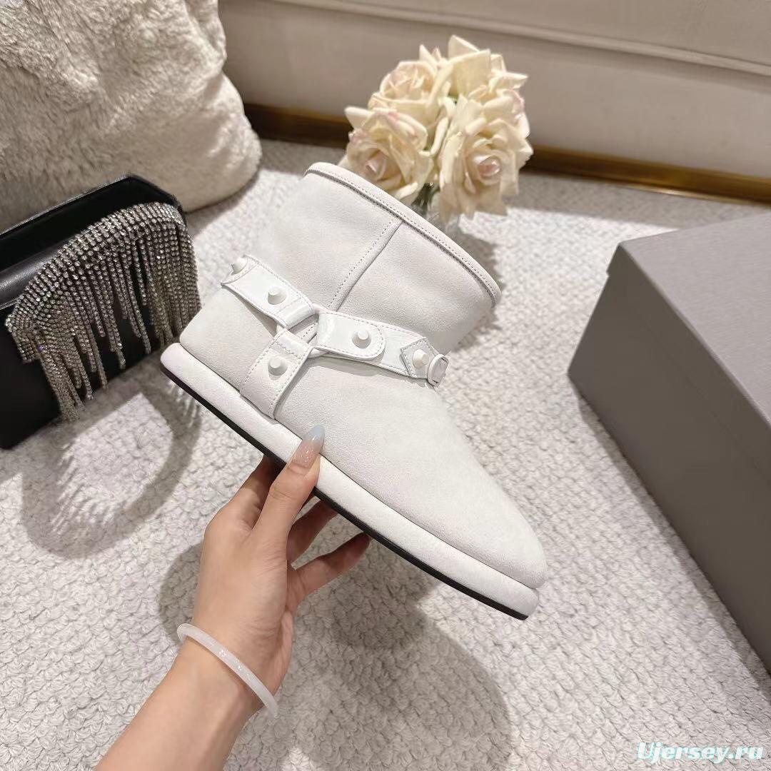 Balenciaga F022 Winter Wool Ankle Boots Snow Boots - F022