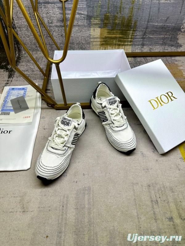Dior Fall 2025/SS Classic Retro Canvas Sneakers with Fringe Details - LY00270