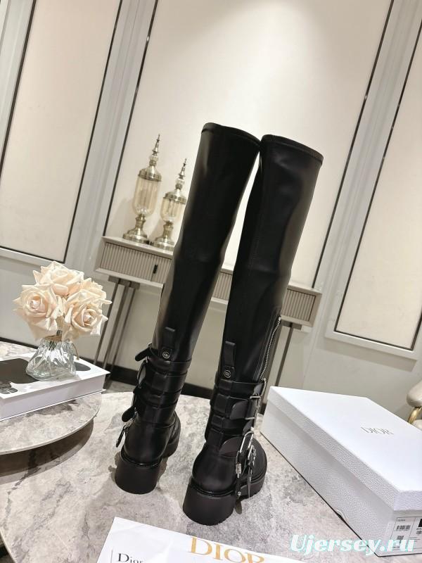 Dior 2025/SS Punk Style Strap Ankle Boots - KFY00500