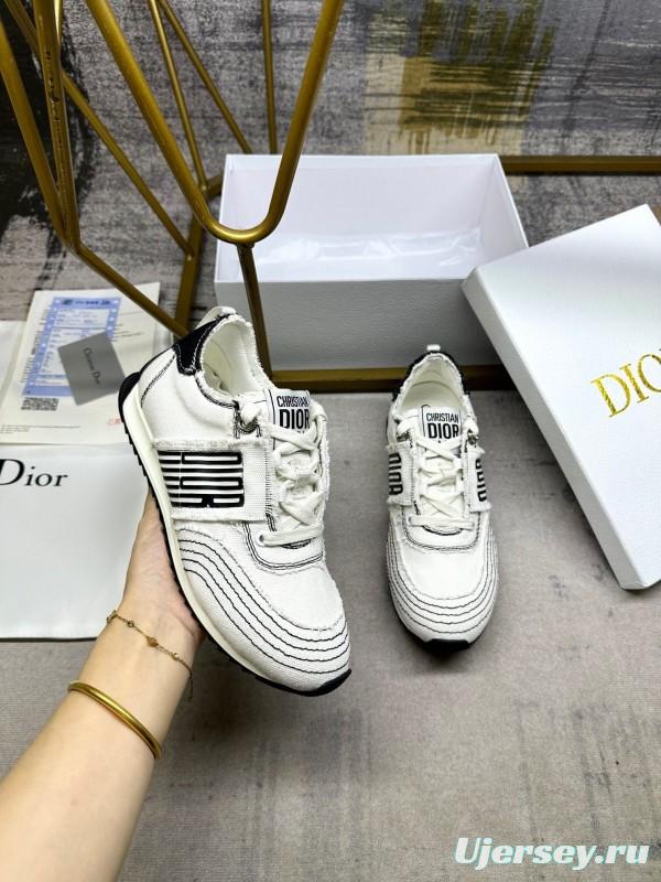 Dior Fall 2025/SS Classic Retro Canvas Sneakers with Fringe Details - LY00270