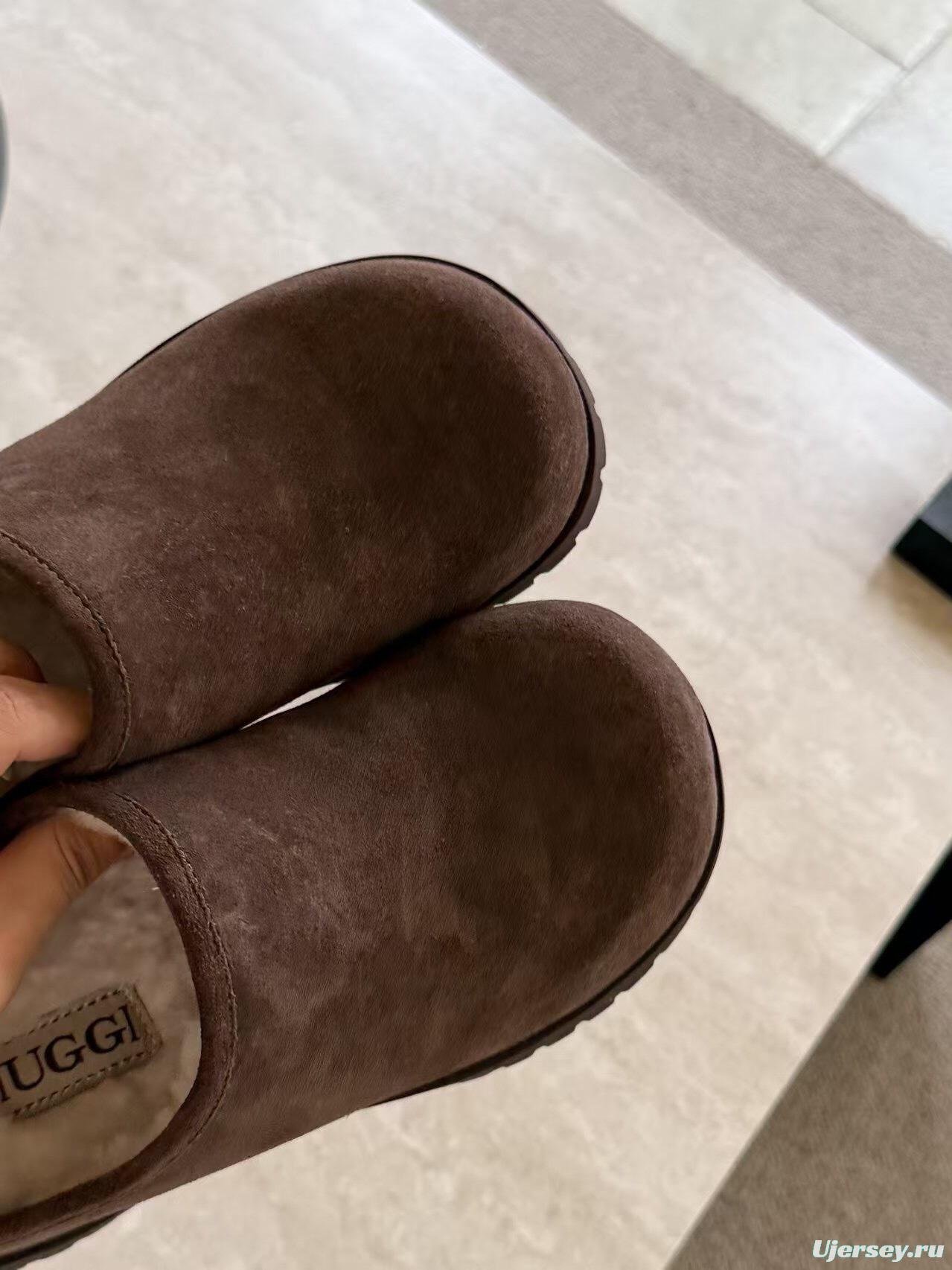 Ugg 2025/SS Potato Wool Slippers with Inner Height Increase - KFY00240