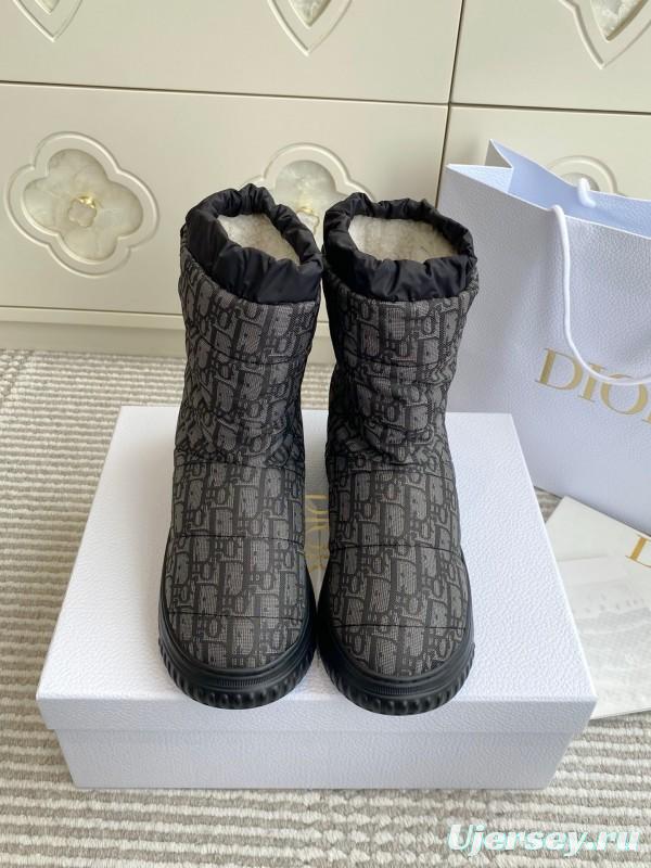 Dior Frost Ankle Boots Wool Platform Snow Boots - KFY00300