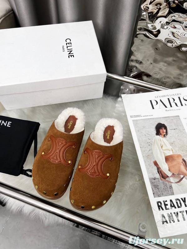 CELINE 2025/ss Studded Birkenstock Sandals - LY00270