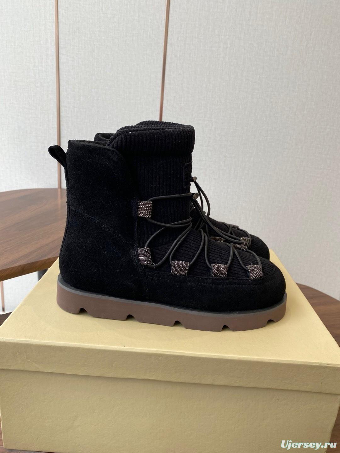 Brunello Cucinelli Open Walk Ankle Boot Winter Snow Boots - AS00410