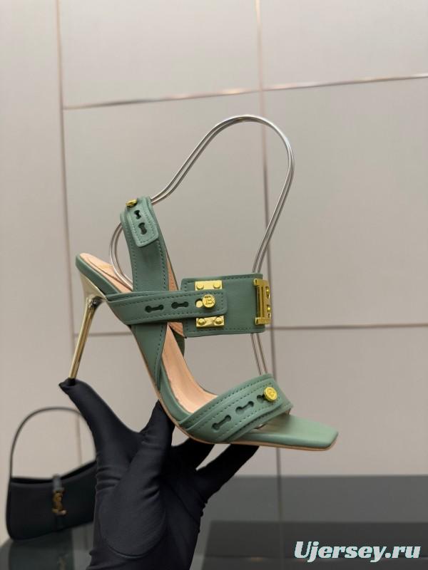 Balmain 2025/SS Metal Heel High Heel Sandals - KFY00320