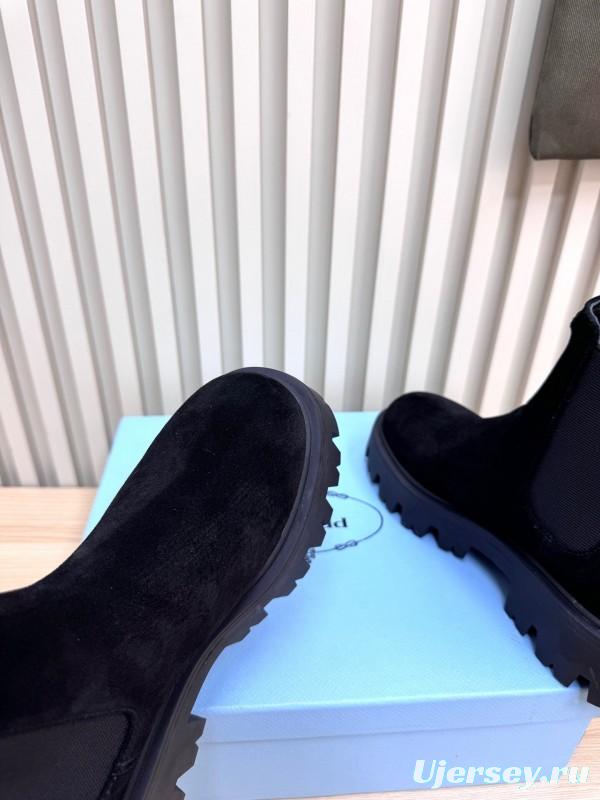 Prada 2025 SS Platform Ankle Boots - LY0340