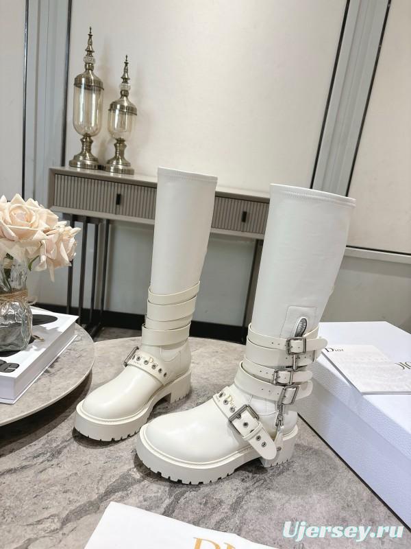 Dior 2025/SS Punk Style Strap Ankle Boots - KFY00470