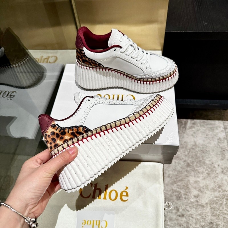 Chloe 2025/SS Hand-Stitched Mark Line Casual Shoes - LY00350