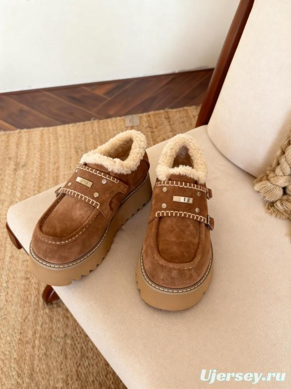 SugarSu Retro Snow Boots Platform Sole Casual Shoes - KFY00270