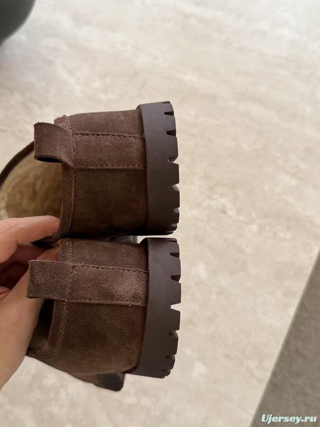 Ugg 2025/SS Potato Wool Slippers with Inner Height Increase - KFY00240