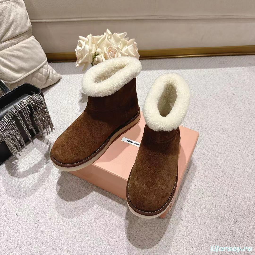 MIU MIU 2025/SS Korean Style Popular Small Potato Snow Boots Upgraded Version - LY00300