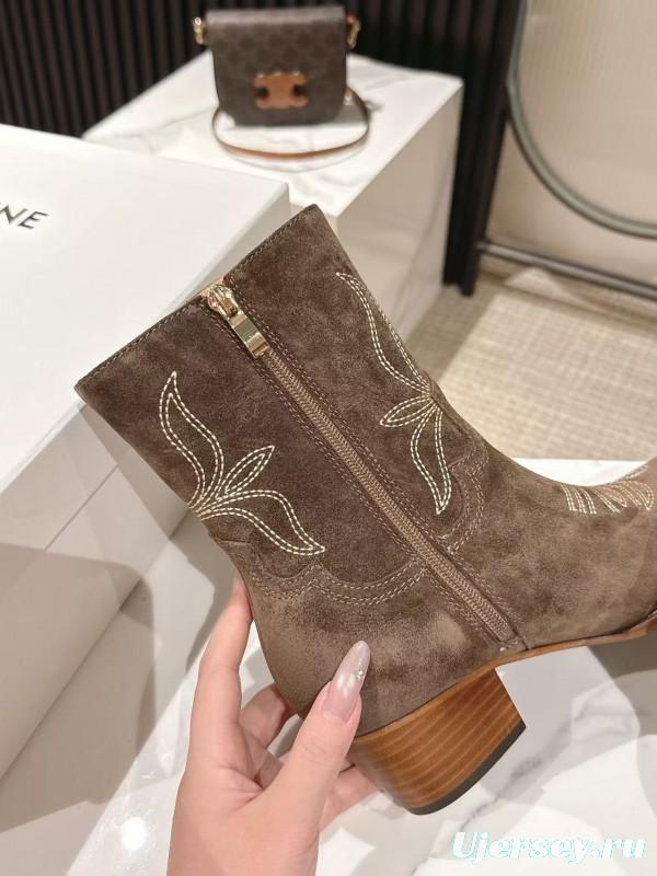 CELINE Fall/Winter 2025 Retro Fashion Ankle Boots - LY00440