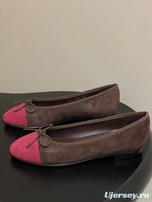 Adidas 2025 SS Bow Ballet Flats Classic Suede Flat Shoes - KFY00300