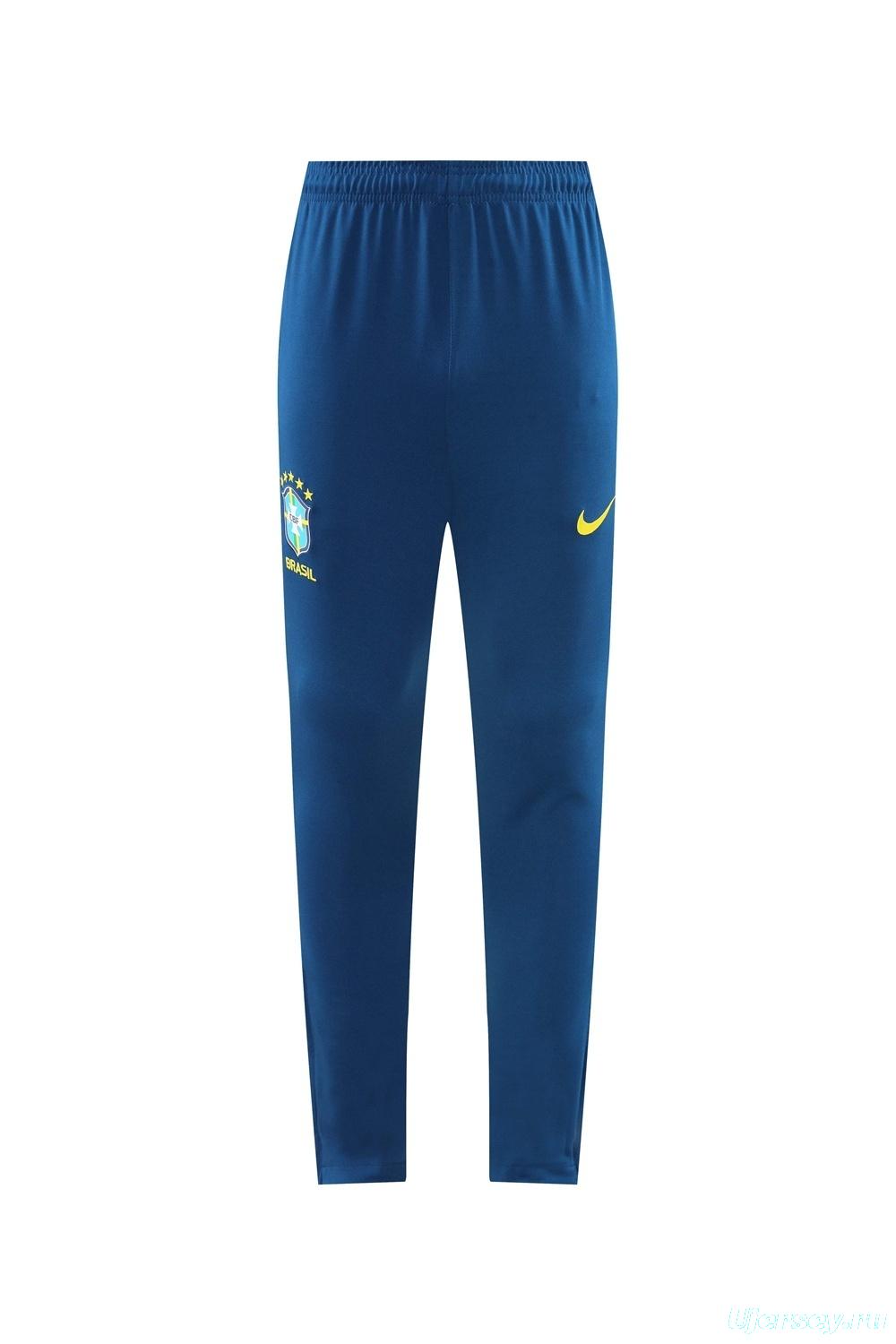 2025 Brazil Lake Green Half Zipper Jacket+Long Pants