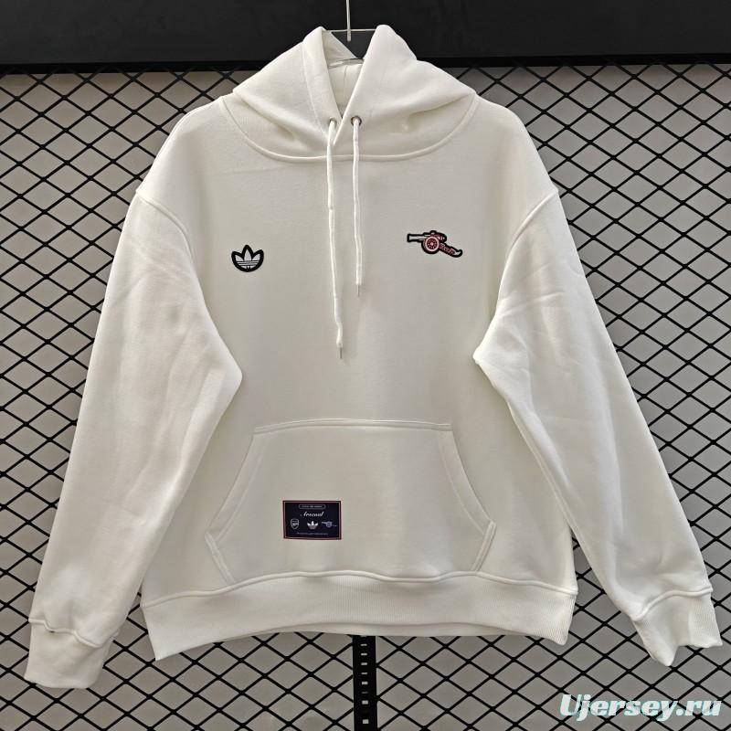 25/26 Arsenal Embroidered Logo Hoodie 7 Colors