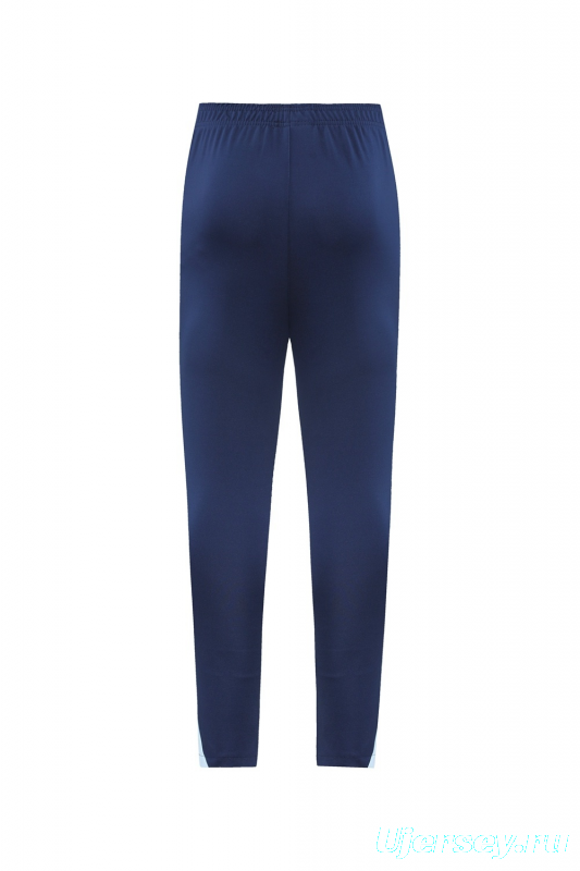 2025 France Royal Blue Half Zipper Jacket+Long Pants