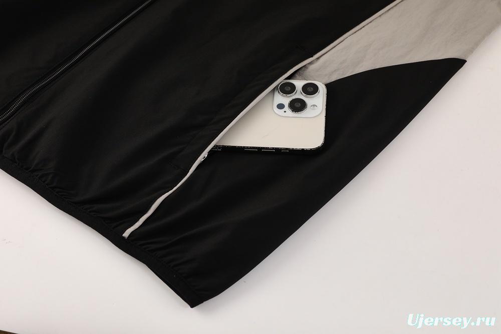 25/26 Newcastle United Black S-3XL Half Zipper Jacket+Long Pants