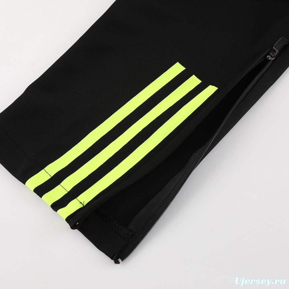 23/24 Arsenal Black S-2XL Half Zipper Jacket+Long Pants