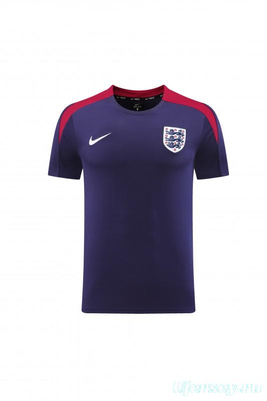 2025 England Purple Short Sleeve+Soccer Shorts