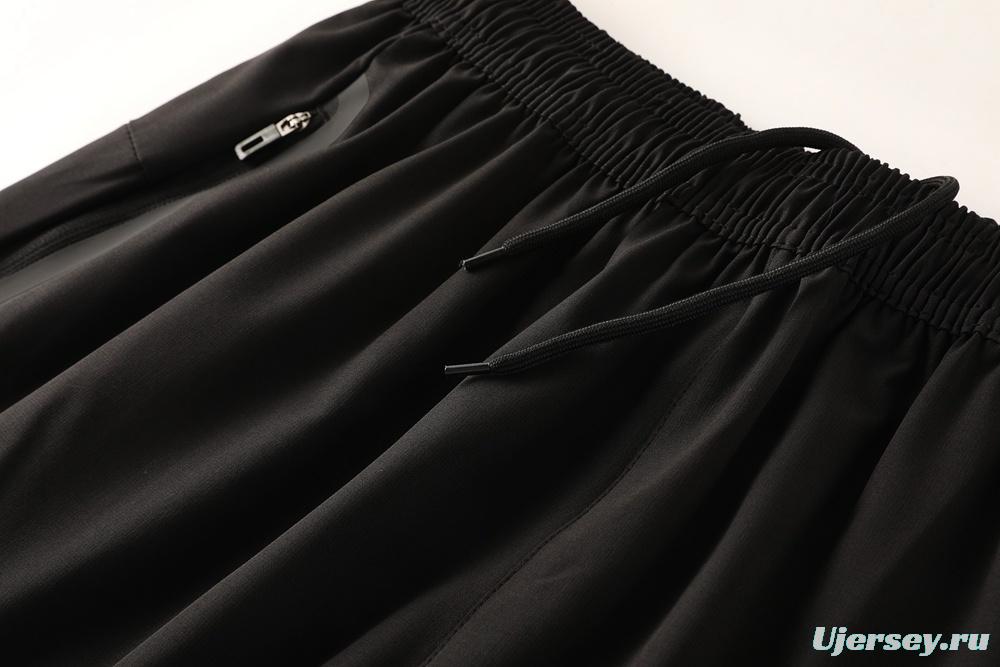 2025 Adidas Black Half Zipper Jacket+Long Pants S-2XL