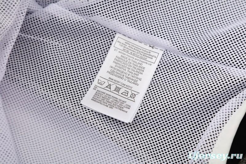 25/26 Real Madrid White Half Zipper Jacket+Long Pants S-3XL