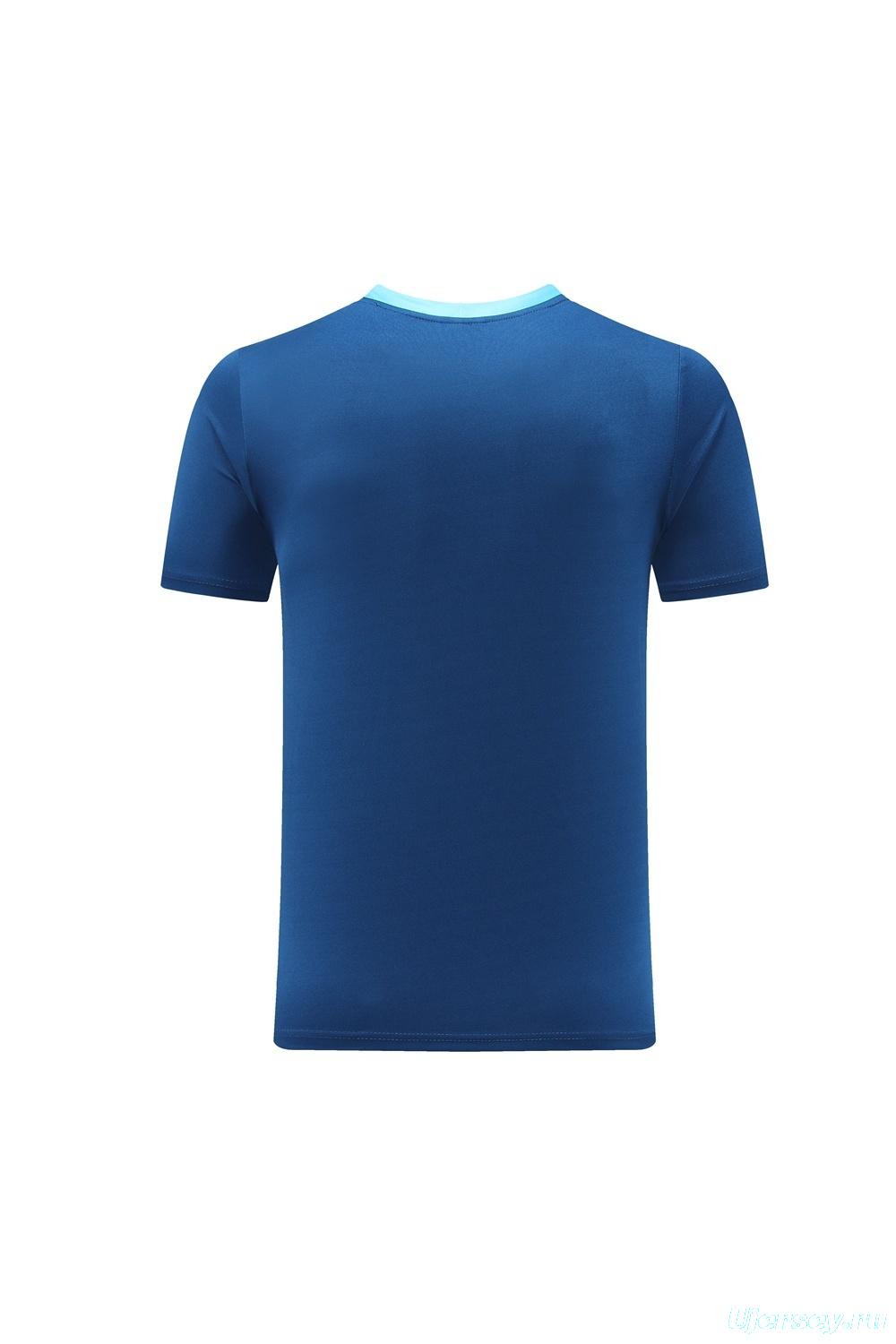 2025 Portugal Royal Blue Short Sleeve+Soccer Shorts