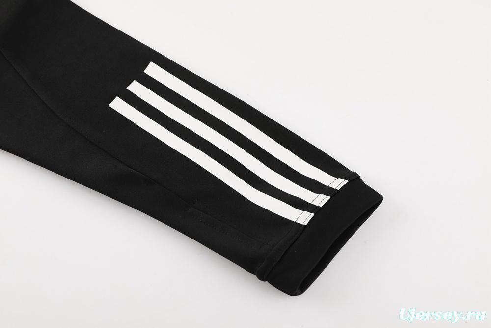 23/24 Turkey Black S-2XL Half Zipper Jacket+Long Pants