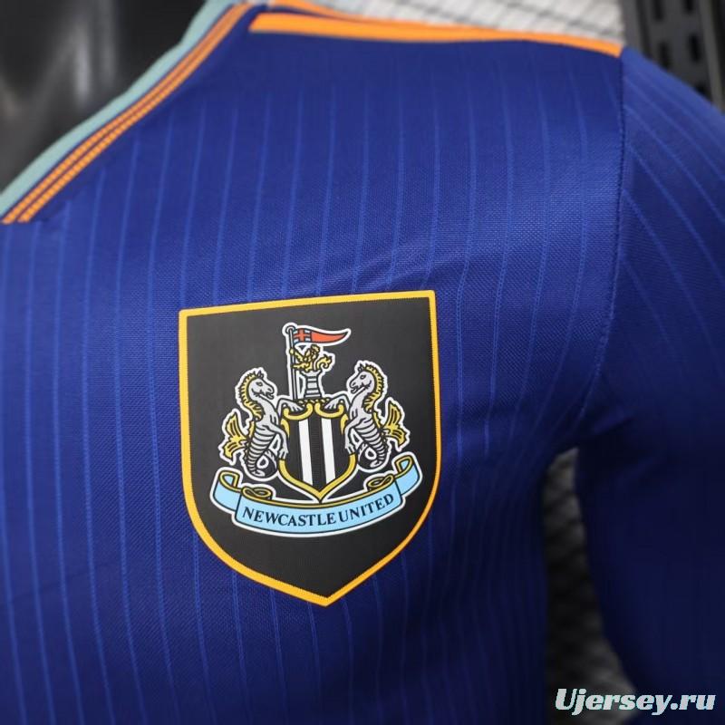 Player Version 25/26 Newcastle United Third Blue Long Sleeve Jersey