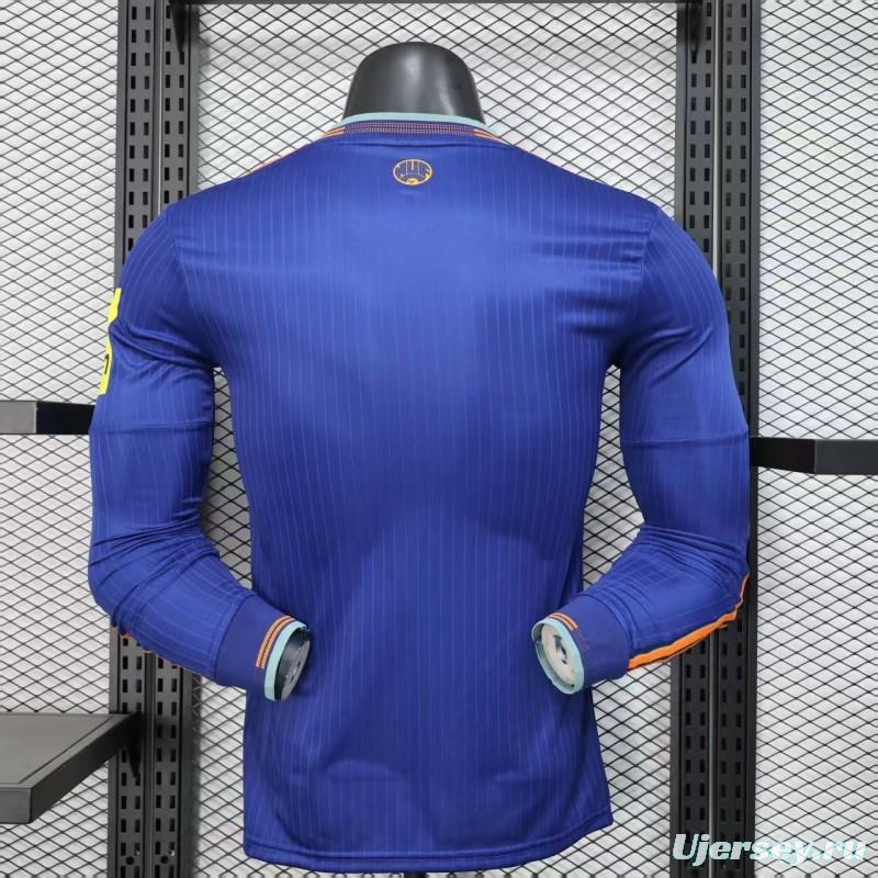 Player Version 25/26 Newcastle United Third Blue Long Sleeve Jersey