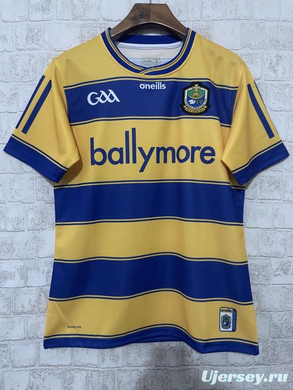 25/26 Roscommon GAA Yellow with Blue Hoops Home Jersey