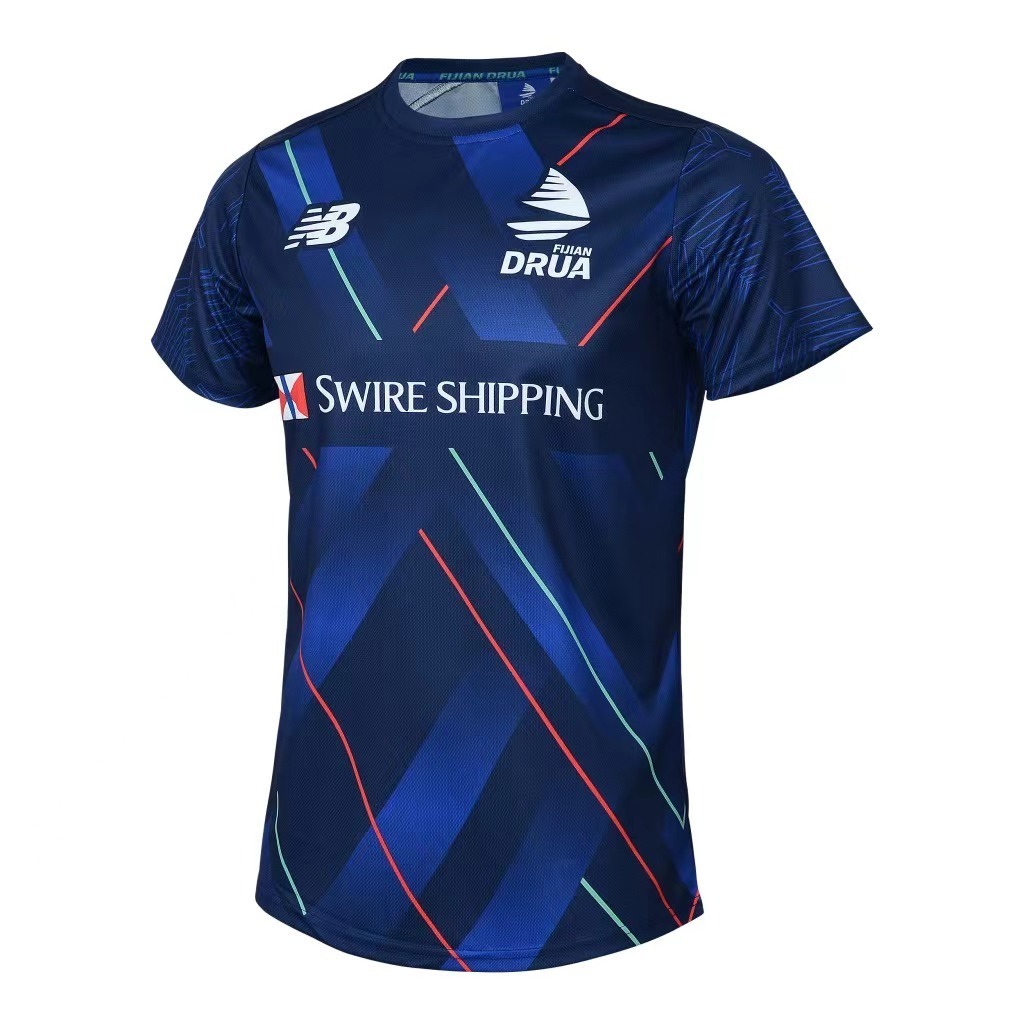 25/26 Fijian Drua Navy with Diagonal Stripes Home Jersey