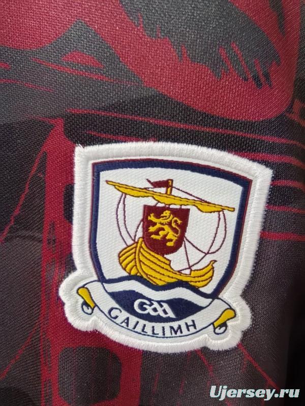 25/26 Galway GAA Maroon with Cityscape Pattern Jersey