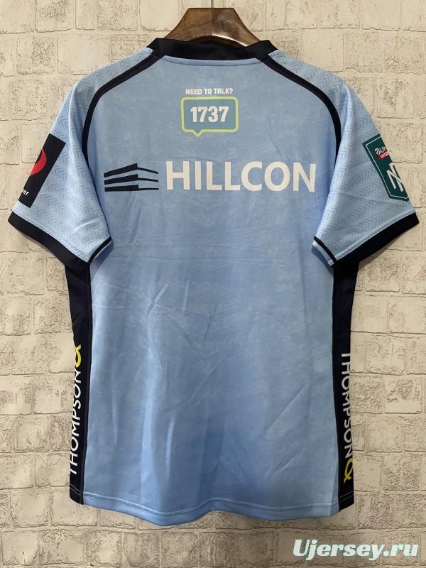 25/26 Worcester Warriors Sky Blue with Floral Pattern Jersey