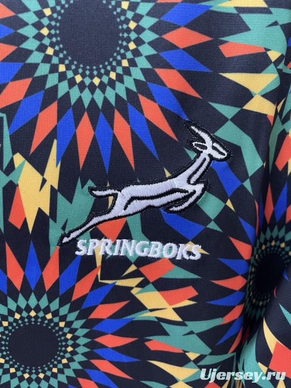 2026 South Africa Springboks Multicolor with Kaleidoscope Sunburst Jersey
