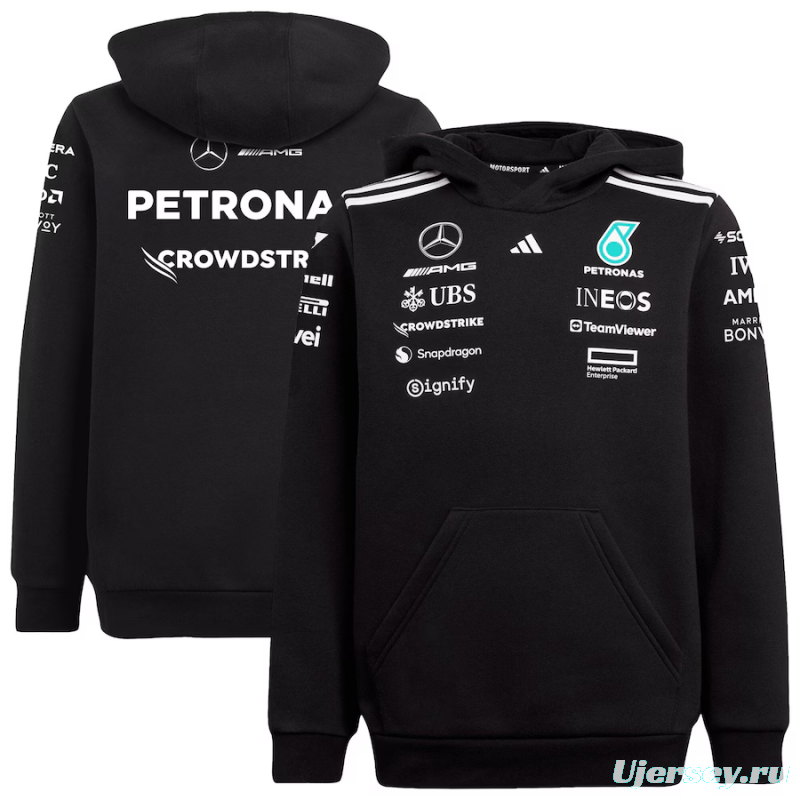2026 F1 Mercedes-AMG Petronas F1 Team Black Hoodie