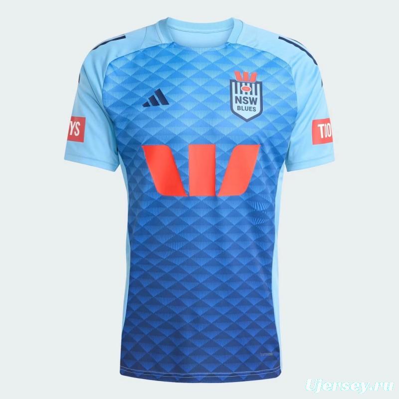 2026 NSW Blues Sky Blue to Navy Blue Gradient with Diamond Pattern Women's Jersey