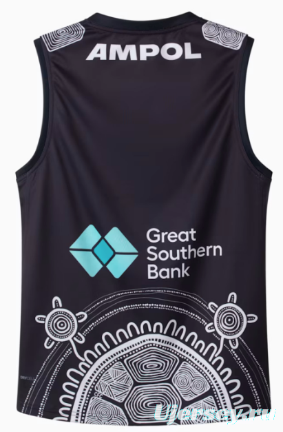 25/26 Carlton Blues Navy with White Aboriginal Art Jersey