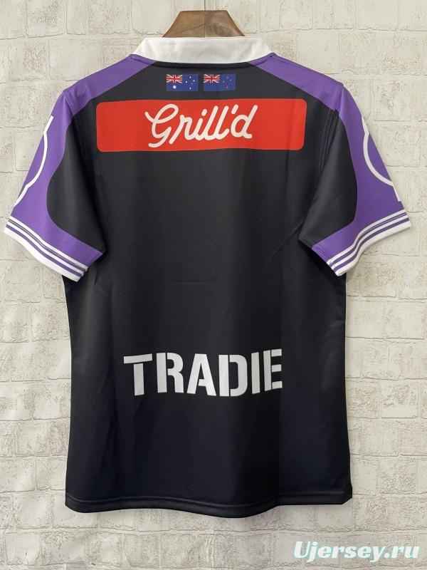 25/26 Melbourne Storm Purple with Black Checkered Chevrons Jersey