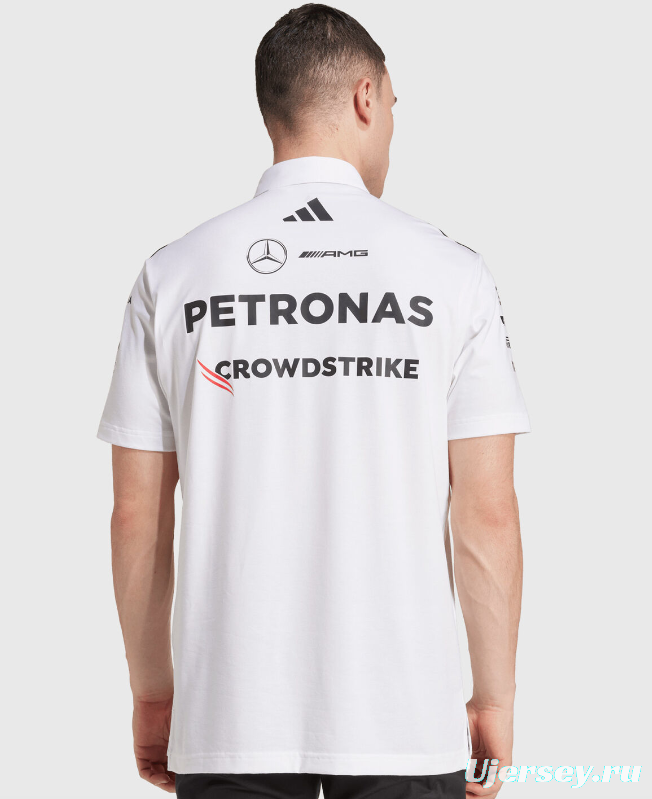 2026 F1 Mercedes-AMG Petronas F1 Team White Polo Shirt