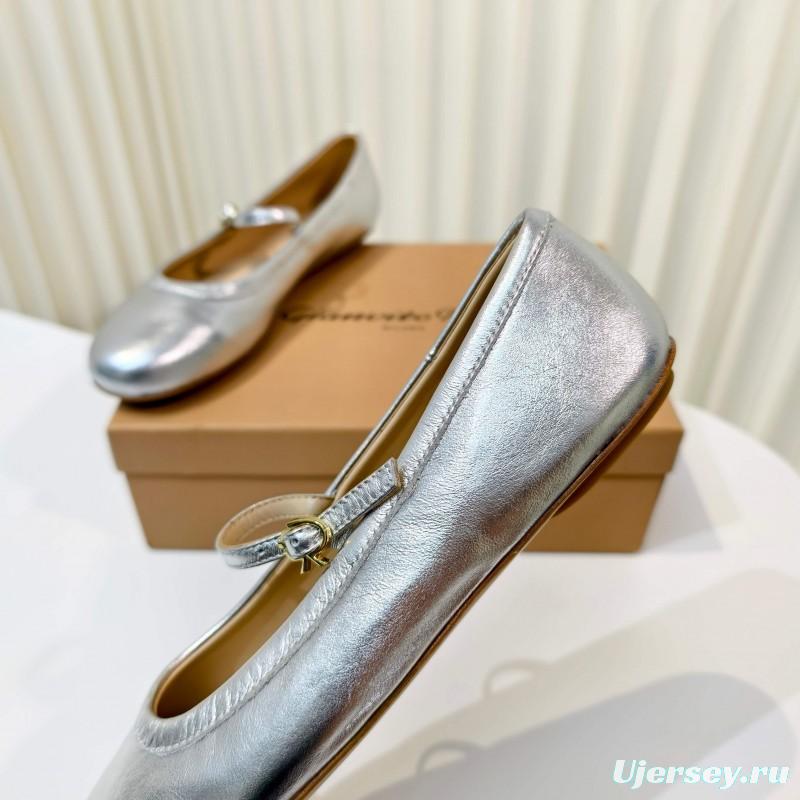 Gianvito Rossi Bohemian Style Flat Ballet Shoes - LY00310