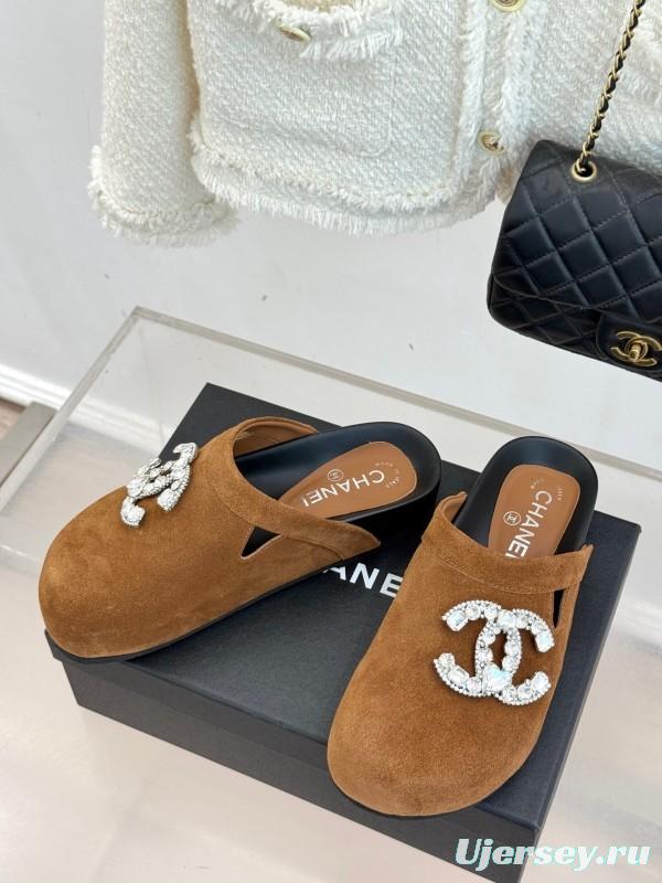 Chanel Classic CC Crystal Birkenstock Sandals - KFY00280