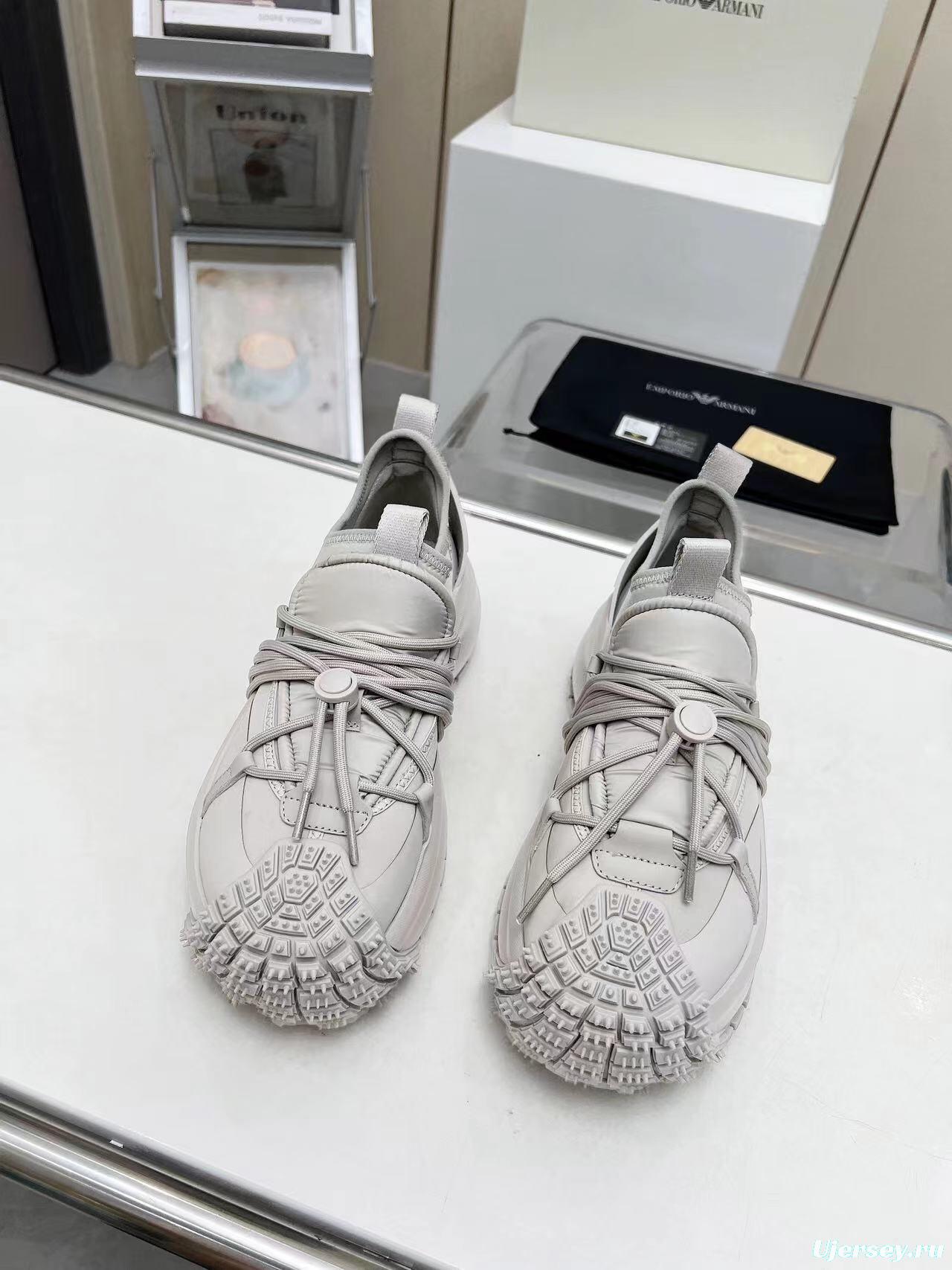 Armani 2025 SS Men's Sneakers with Tire Sole and Drawstring Design - LY00420