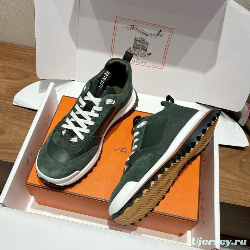 Hermes Boot-Type Shoes with Classic British Color Blocking Design - AS00410