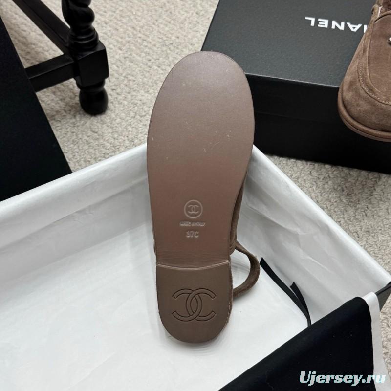 Chanel 2025/ss Teddy Fur Loafers - KFY00300