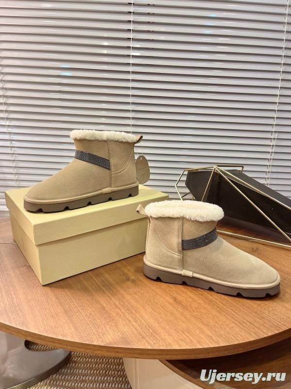 Brunello Cucinelli Winter New Snow Boots Sheepskin Buns Boots - AS00350