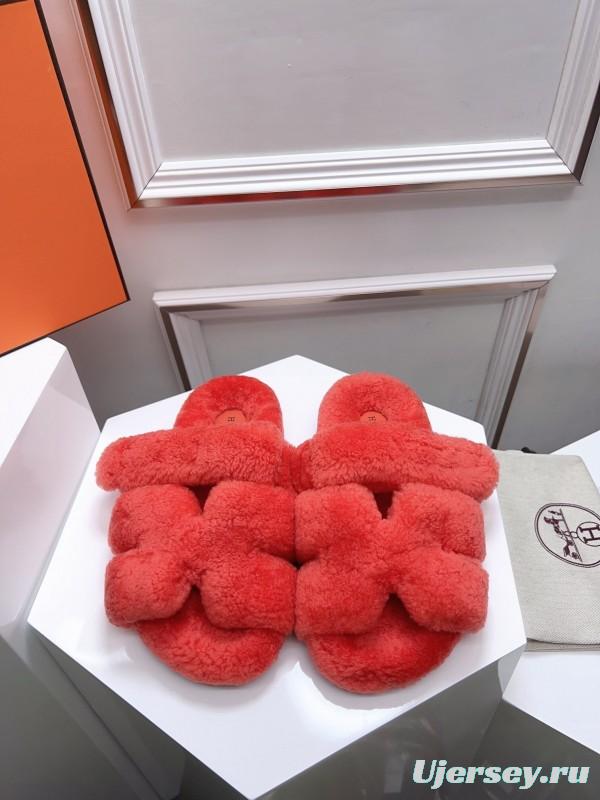 H Erijus Shoes Love Fur Slippers - LY00270