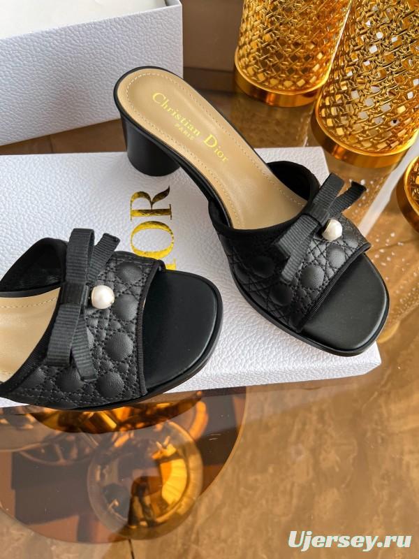 Dior Dway High Heel Sandals with Embroidered Logo - LY00270