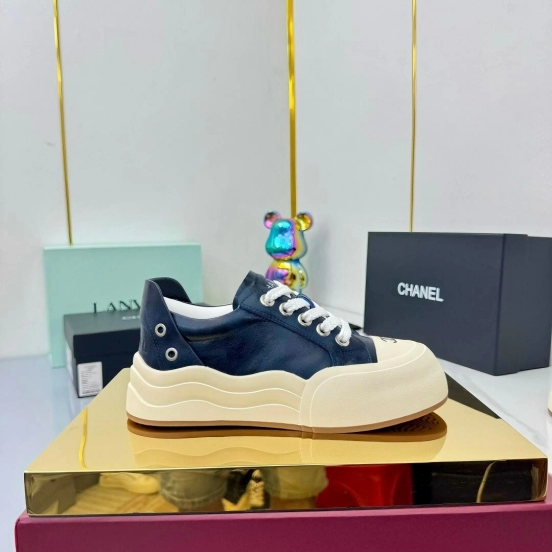 Chanel 2025 SS Panda Loafers Bread Shoes Original Calfskin - LY00320