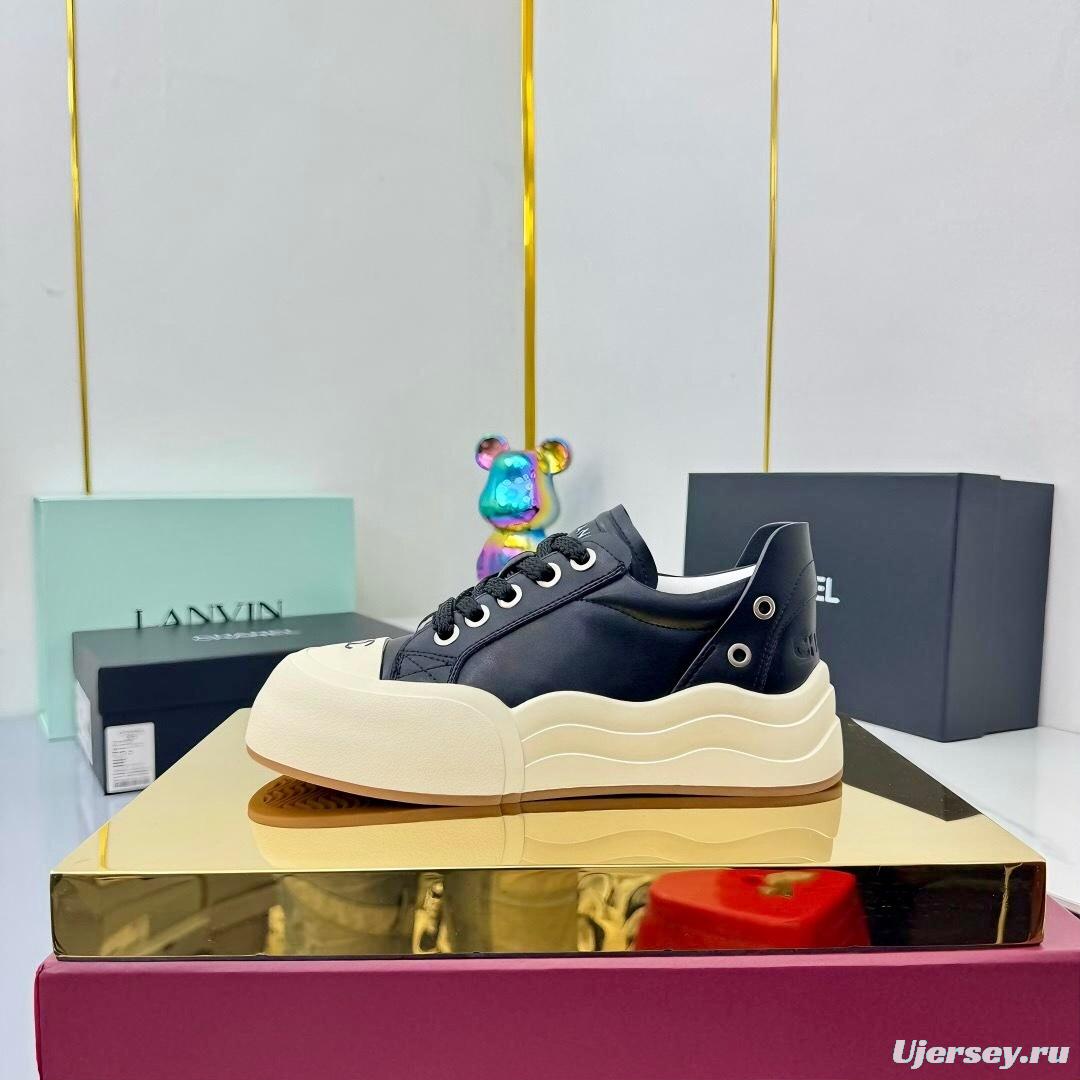 Chanel 2025 SS Loafers Panda Shoes Original Calfskin Casual Sneakers - LY00320