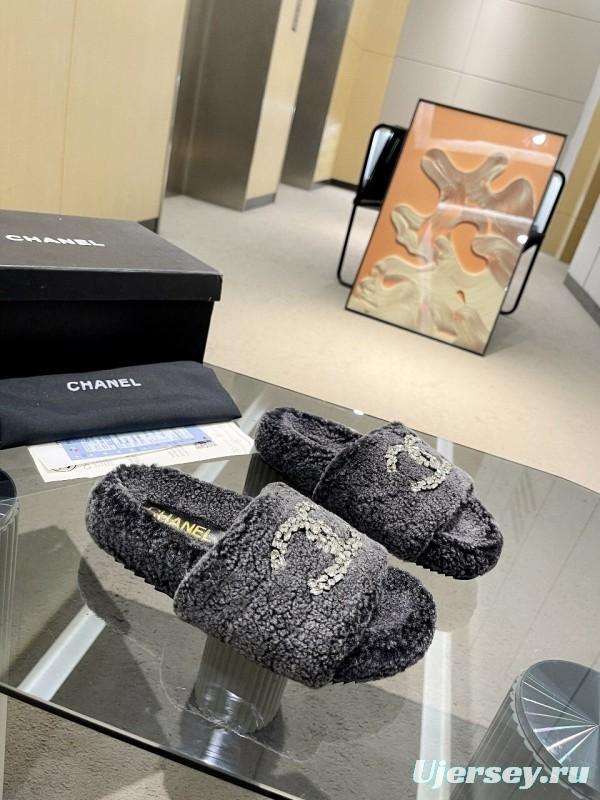 Chanel 2025 SS New Wool Slippers Soft Wool - LY00280